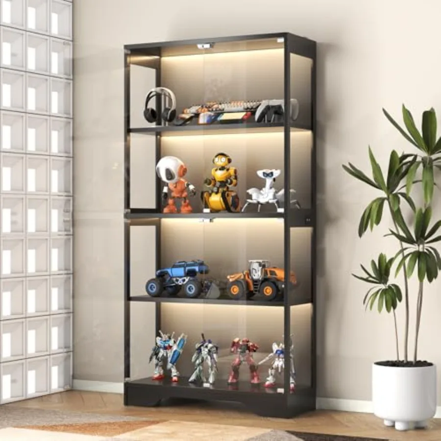 Books - Vitrina con puertas de cristal para