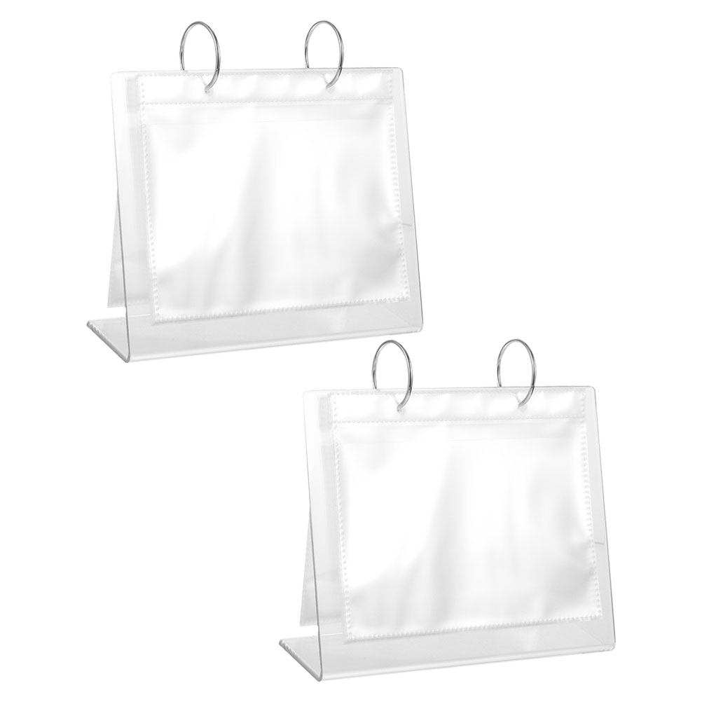 2 unidades de álbum de fotos a - Clear Acrylic Book Stand Holder reseña y precio