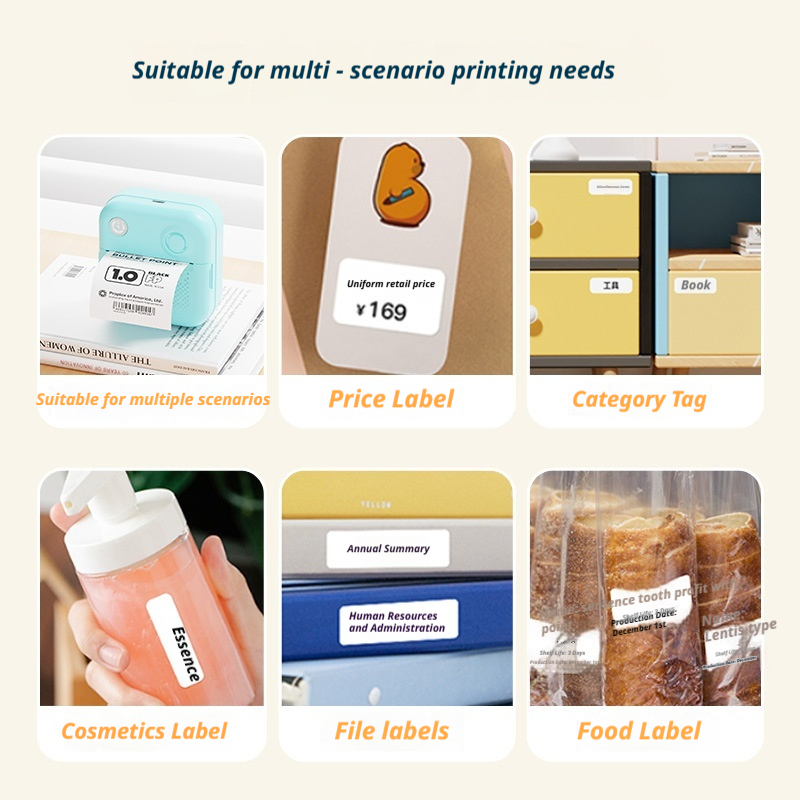 Mini impresora térmica Bluetoo - Mini Pocket Thermal Printer Paper Roll reseña y precio