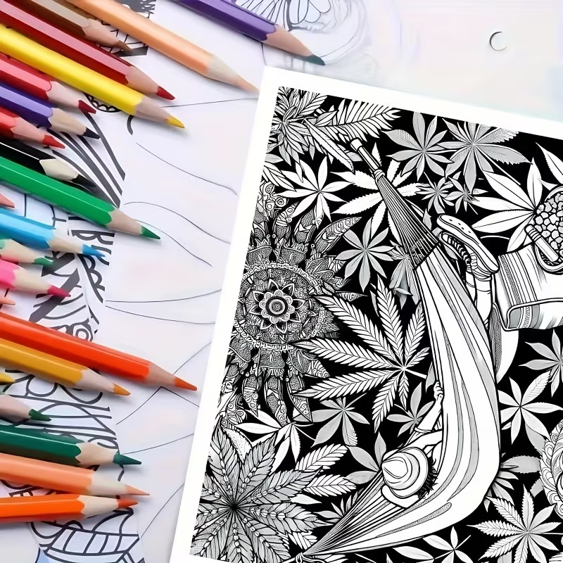 24 páginas estilo Mandala, lib - Adult Coloring Book Stress Relief reseña y precio
